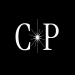 The letters C and P with a star in the center between the letters. These are the authors initials.